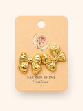 Bow Gold Plated Anti-Tarnish Earrings