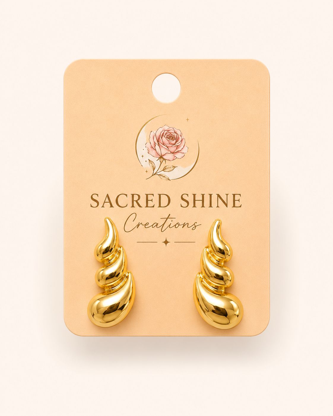 Drop Gold Platted Antitarnish