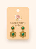 Flower Gold Plated Anti-Tarnish Earrings