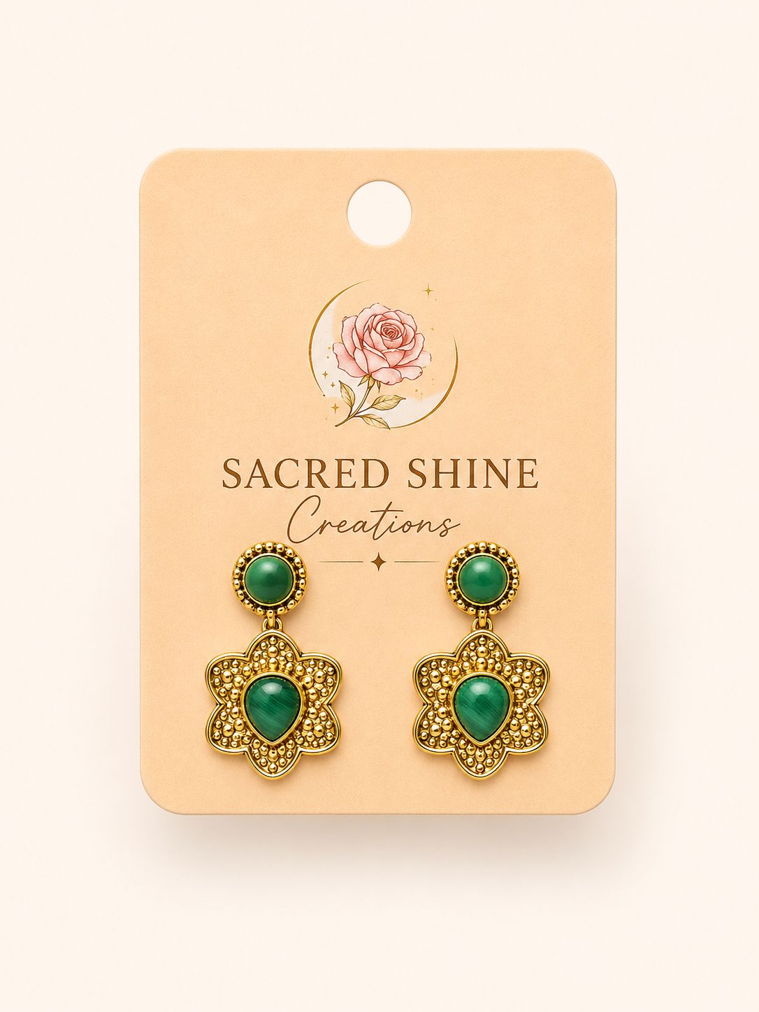 Flower Gold Plated Anti-Tarnish Earrings