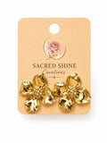 Woven Knot Gold Plated Anti-Tarnish Earrings