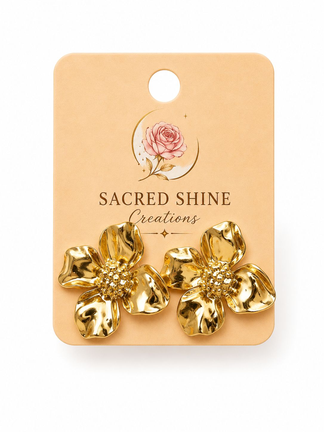Woven Knot Gold Plated Anti-Tarnish Earrings