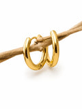 Designer Chain Link 18K Gold Plated Drop Earrings