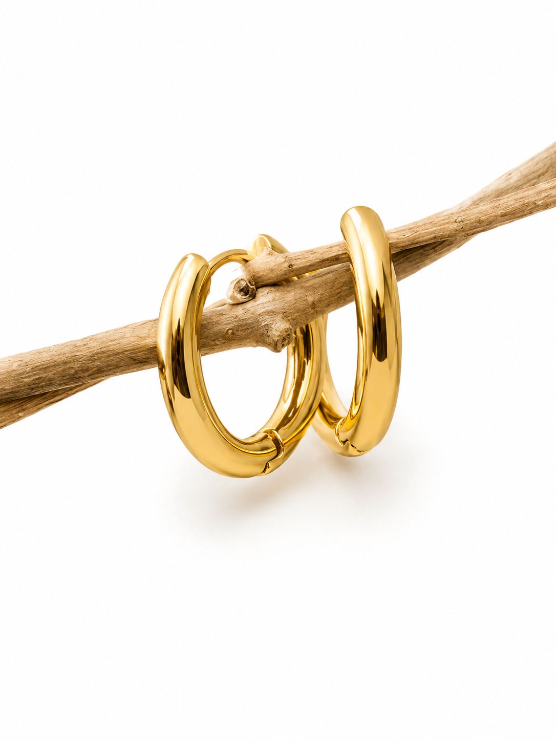 Designer Chain Link 18K Gold Plated Drop Earrings