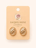 Tassel Bow Gold Plated Anti-Tarnish Earrings
