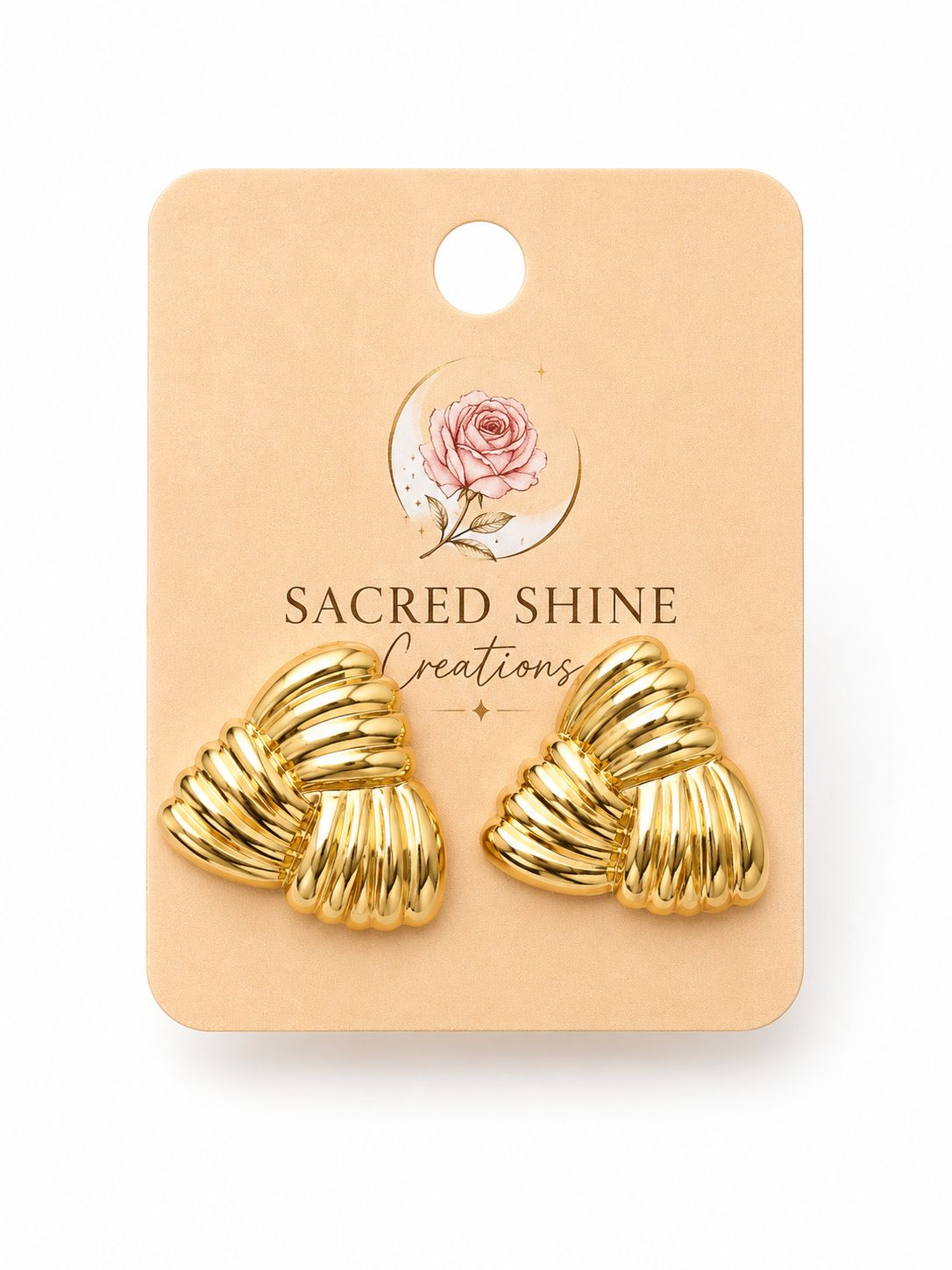 Petal Bloom Gold Plated Anti-Tarnish Earrings
