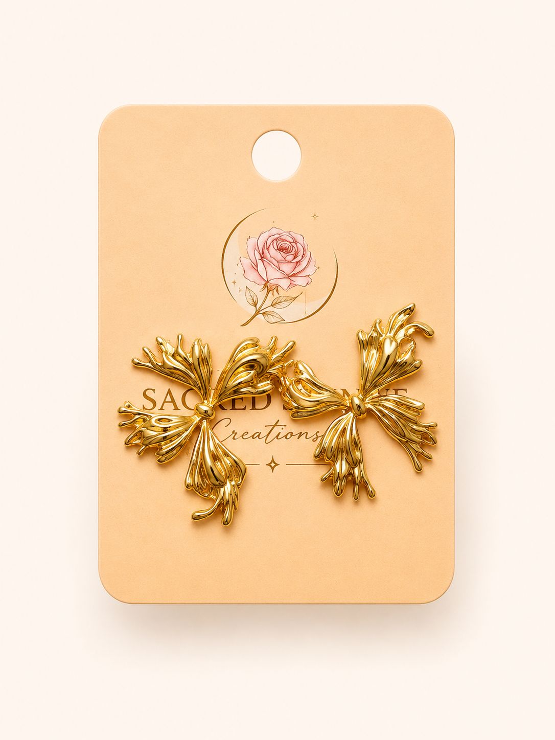 Knot Gold Plated Anti-Tarnish Earrings