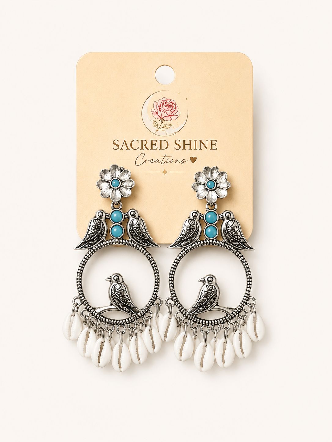Sparrow With Kodi Hanging Oxodised Earring