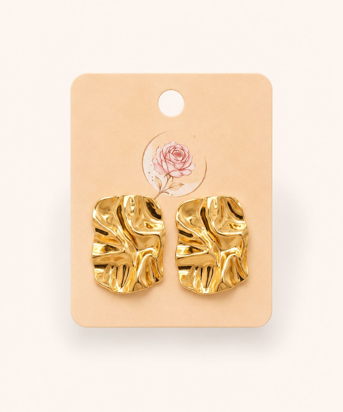 Square Gold Platted Antitarnish
