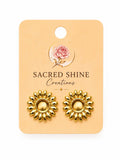 Sunflower Gold Plated Anti-Tarnish Earrings